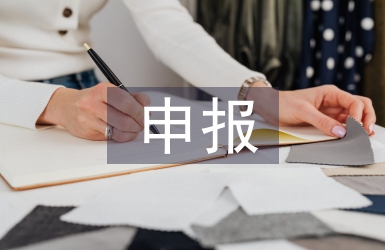 申報項目的材料